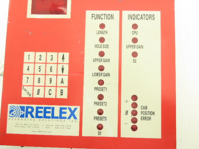 Reelex Packaging COU-038 HMI Control Panel Rev 2 16 Button