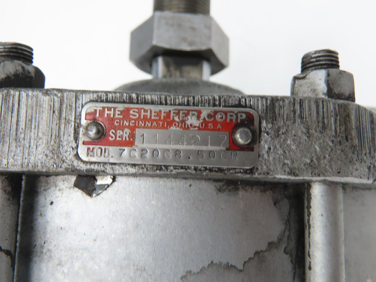 Sheffer 7C20C8.50CR Round Pneumatic Air Cylinder 7" Bore 8.5" Stroke Clevis Mt