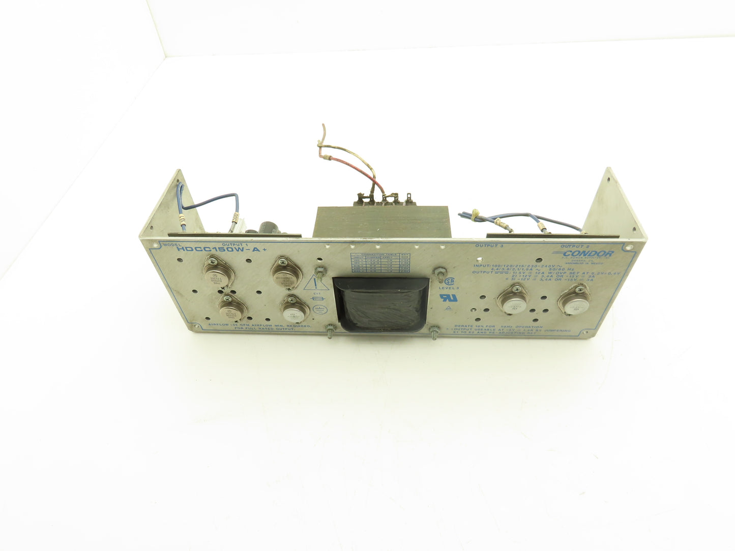 Condor HDCC150W-A+ Power Supply 240VAC Input 12 Or 15VDC Output 50/60Hz