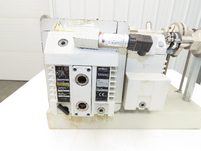 Trivac D16B Leybold 2-Stage Rotary Vane Vacuum Pump 16m³/h 1x10-4mbar 1.5Hp 3Ph