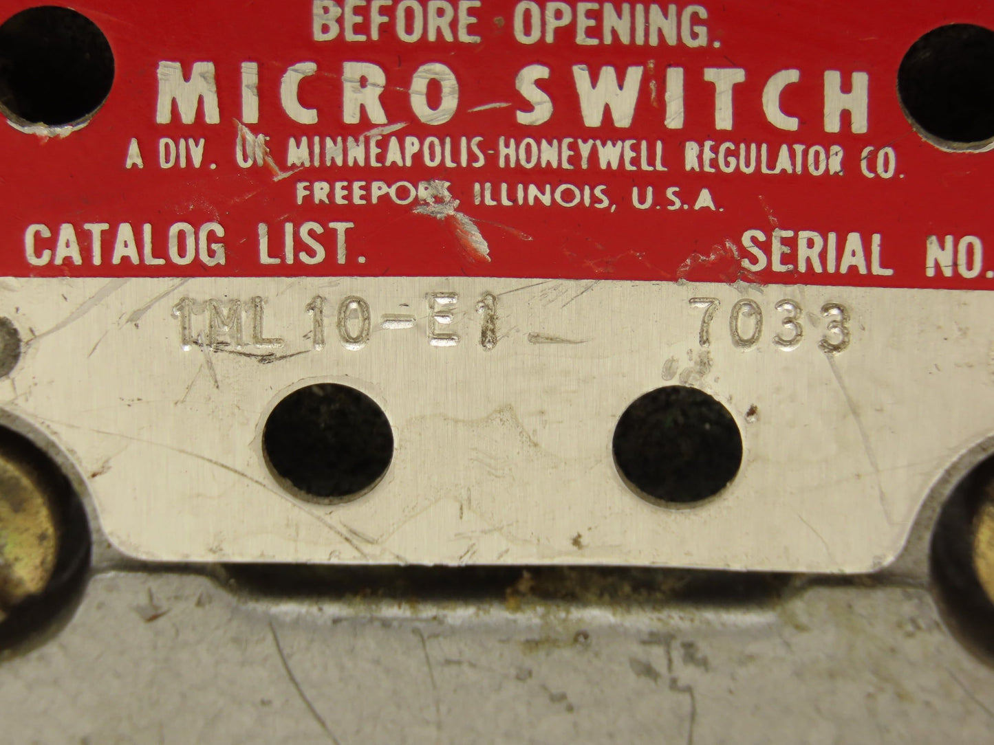 Micro Switch 1ML10-E1 Precision Limit Switch Explosion Proof 20A 120-480V 1.5Hp