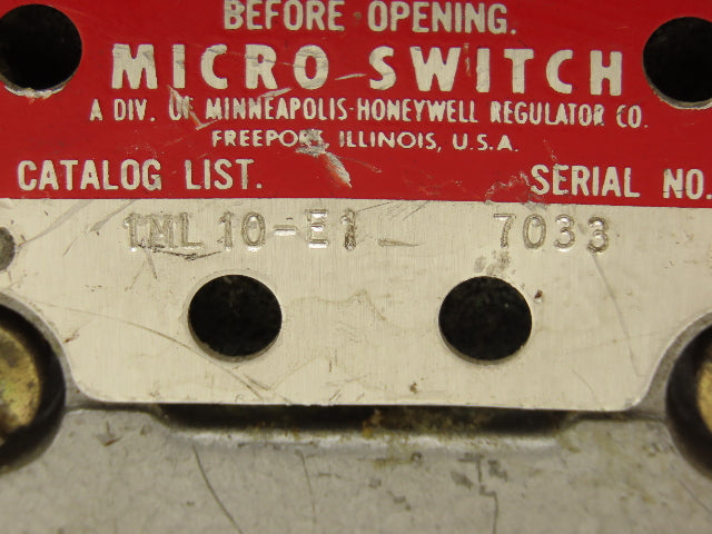 Micro Switch 1ML10-E1 Precision Limit Switch Explosion Proof 20A 120-480V 1.5Hp