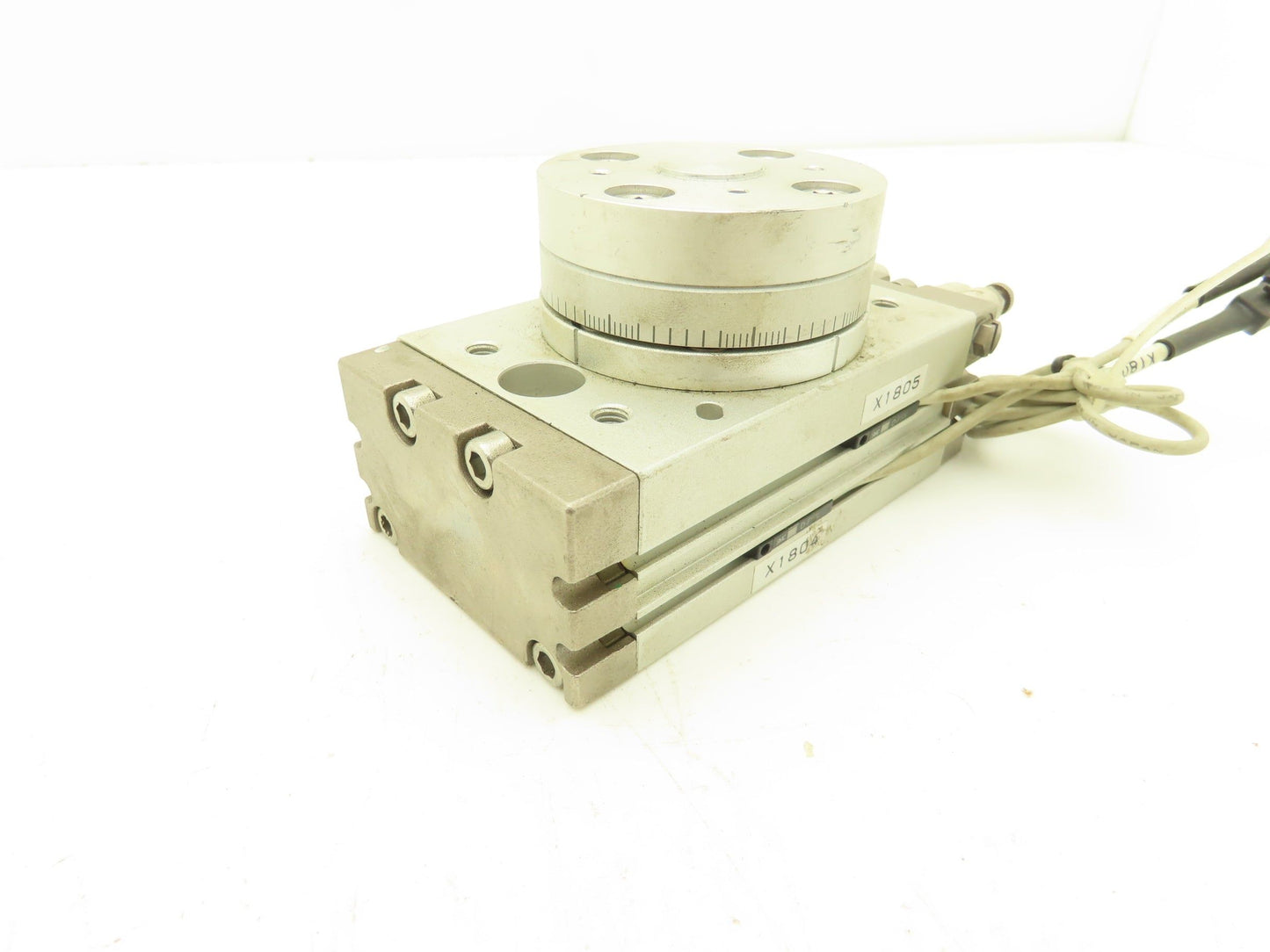 SMC MSQB20RX-F9NL-X65 Pneumatic Rotary Actuator Table Air Cylinder 180° Rotation