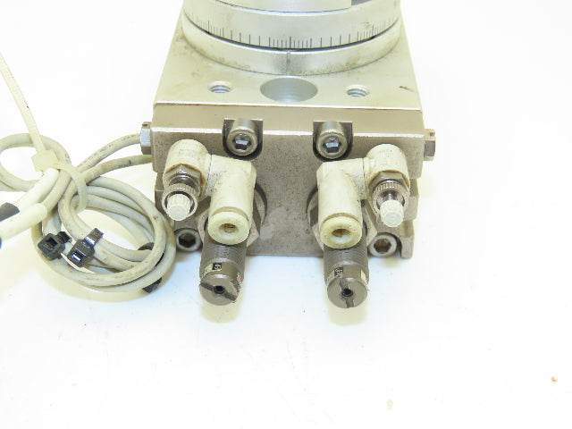 SMC MSQB20RX-F9NL-X65 Pneumatic Rotary Actuator Table Air Cylinder 180° Rotation