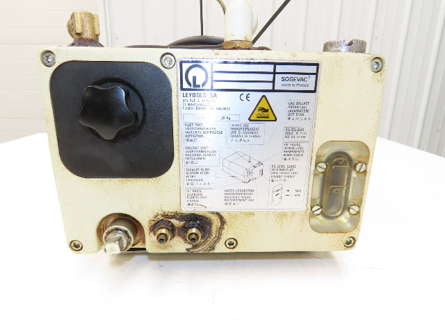 Leybold SV16 BR2W 9550165 Vacuum Pump 200V 1750rpm 50/60Hz