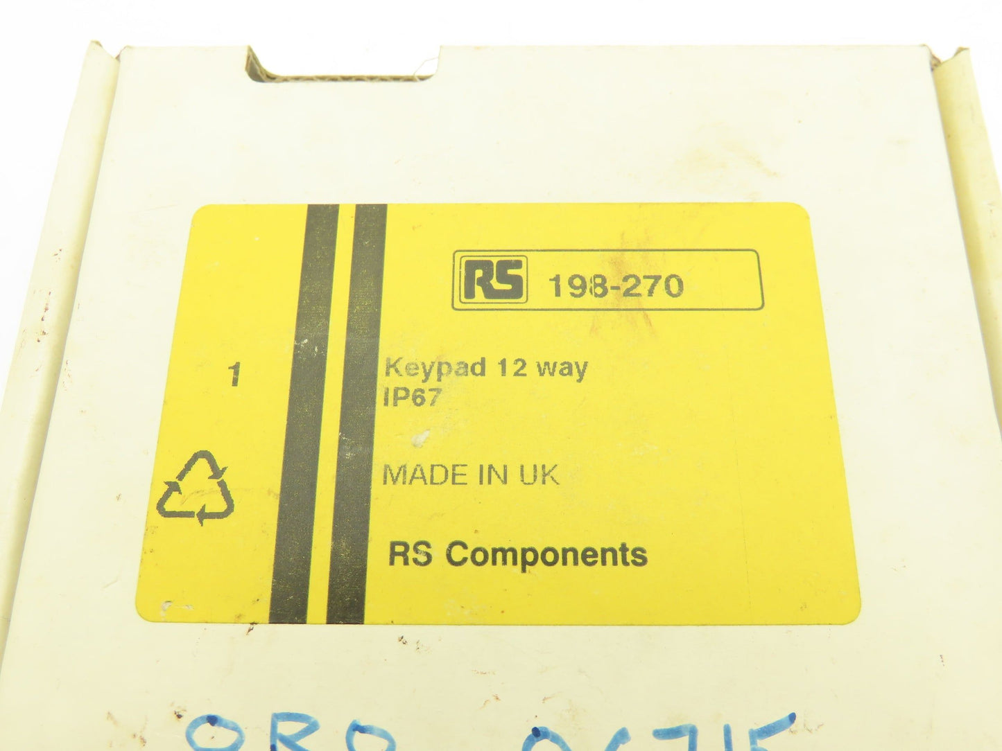 RS Components 198-270 Keypad 12 Button Replaceable Caps