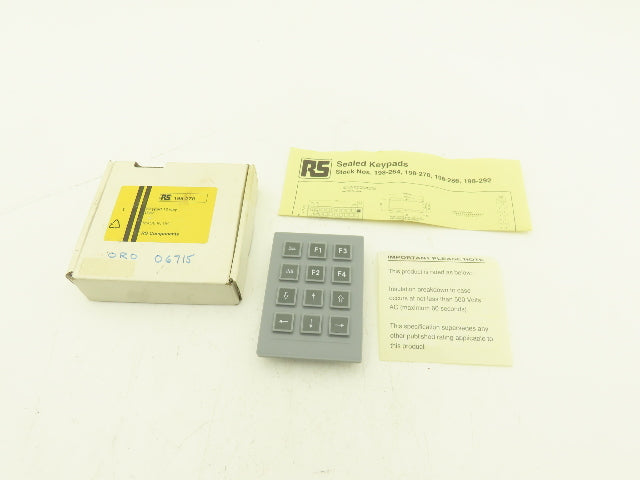 RS Components 198-270 Keypad 12 Button Replaceable Caps