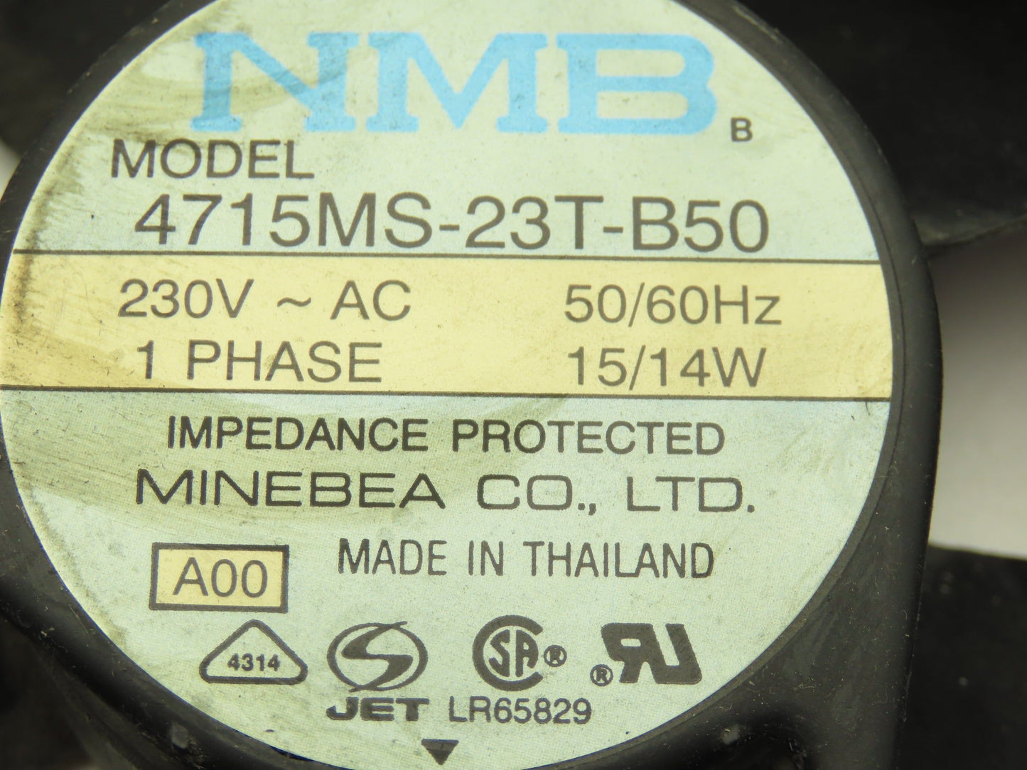 NMB 4715MS-23T-B50 Fan 120mm 230VAC 14W Lot of 6