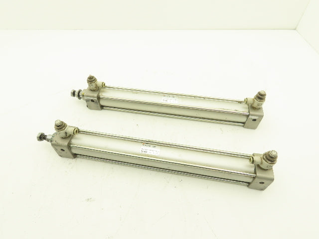 SMC NCDA1B150-1200 Pneumatic Air Cylinder 1.5" Bore 12" Stroke 250psi Lot of 2