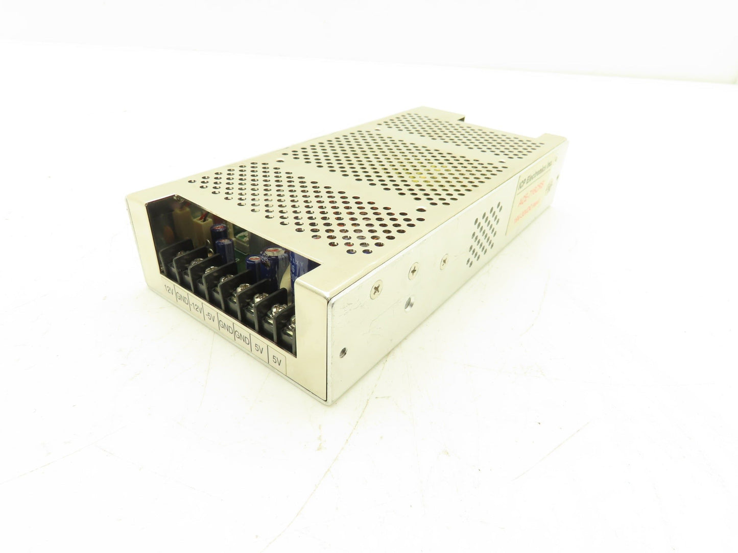 ICP ACE-716C DC Power Supply 12/-12/5/-5V 10/1.5/25/1A Out 24V 12A In BLOWN FUSE
