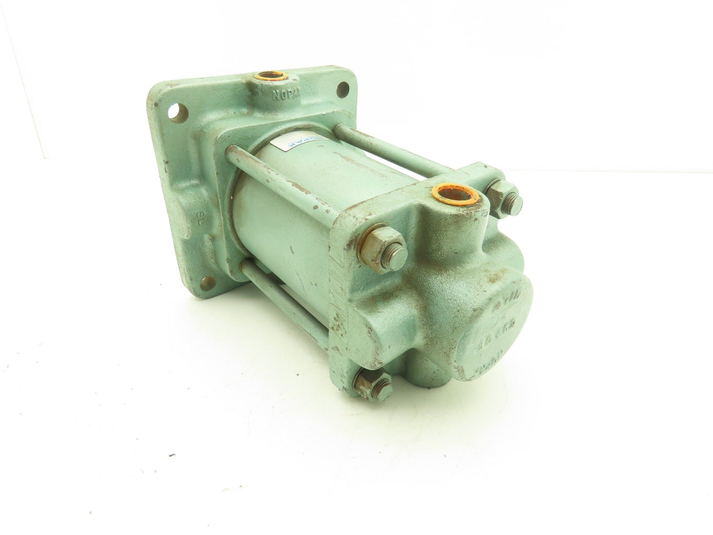 NoPak 4x3 D Pneumatic Air Cylinder 4" Bore 3" Stroke Cast Iron Flange