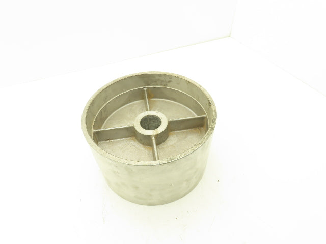 Aluminum Flat Belt Pulley 6" Wide x 10" Dia Tapered Bore