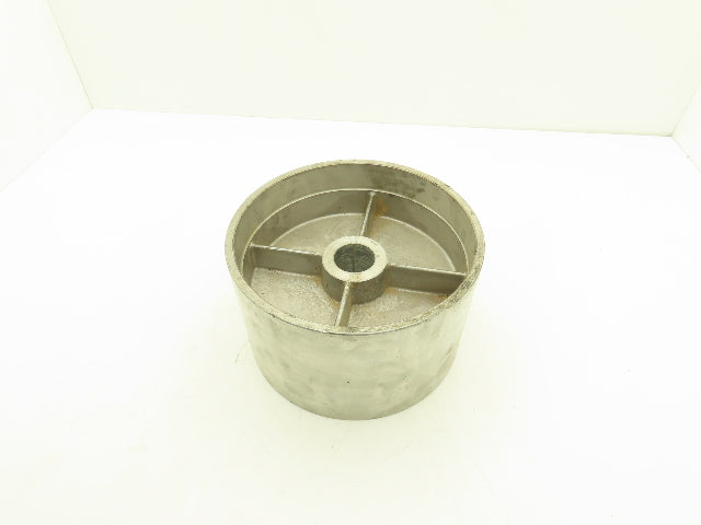 Aluminum Flat Belt Pulley 6" Wide x 10" Dia Tapered Bore