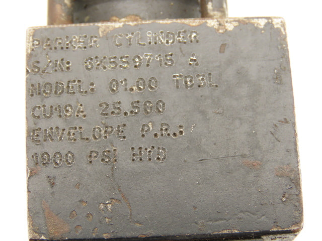 Parker TB3L Hydraulic Cylinder 1" bore 25.5" Stroke 1900psi