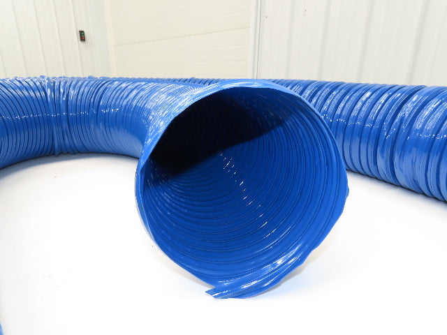 Hi Tech Duravent Duct Vacuum Hose 6" Polyvinylchloride PVC Rubber CVD Blue 25'