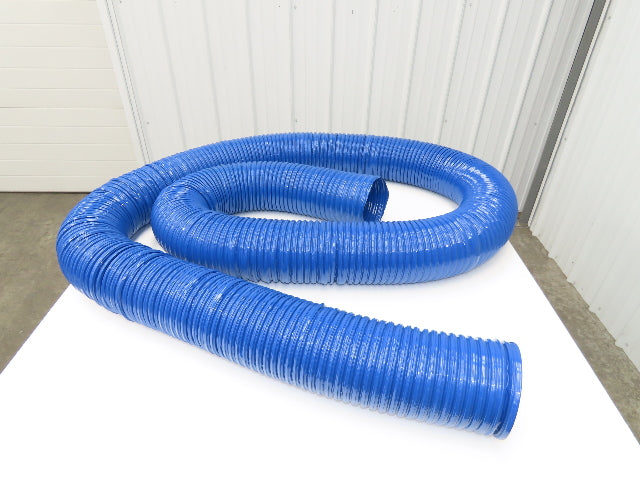 Hi Tech Duravent Duct Vacuum Hose 6" Polyvinylchloride PVC Rubber CVD Blue 25'
