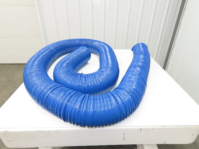 Hi Tech Duravent Duct Vacuum Hose 6" Polyvinylchloride PVC Rubber CVD Blue 25'