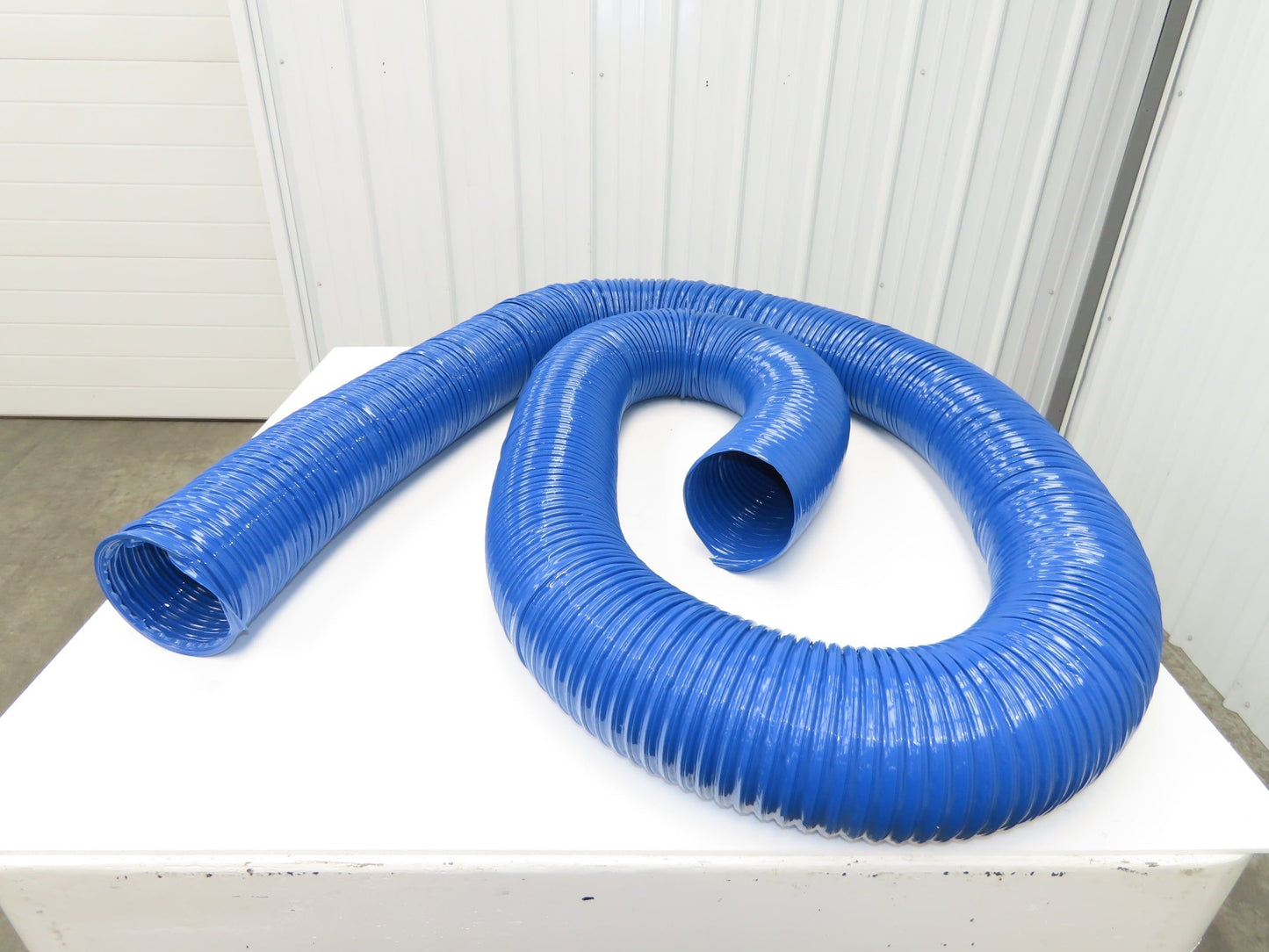 Hi Tech Duravent Duct Vacuum Hose 6" Polyvinylchloride PVC Rubber CVD Blue 25'