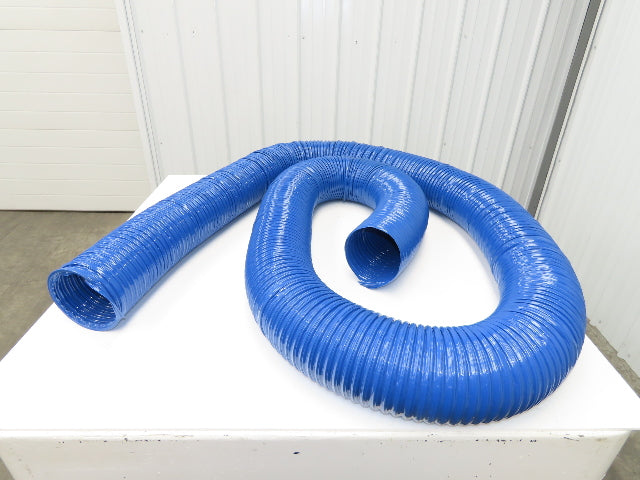 Hi Tech Duravent Duct Vacuum Hose 6" Polyvinylchloride PVC Rubber CVD Blue 25'