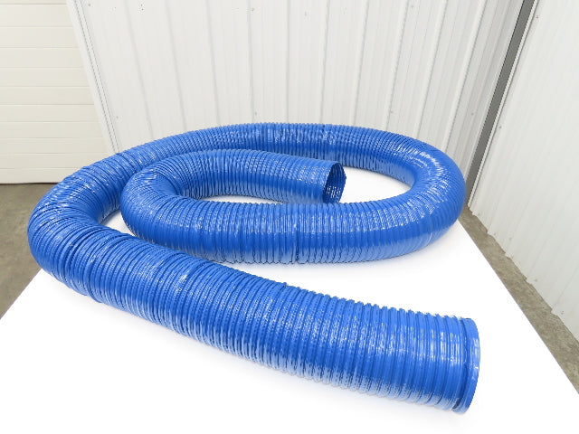 Hi Tech Duravent Duct Vacuum Hose 6" Polyvinylchloride PVC Rubber CVD Blue 25'