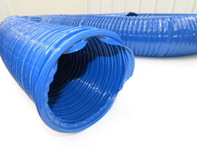 Hi Tech Duravent Duct Vacuum Hose 6" Polyvinylchloride PVC Rubber CVD Blue 25'