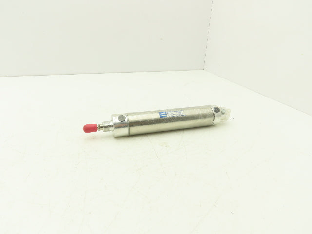 Ermanco 01.50 DPSR 5.000 Round Pneumatic Air Cylinder 1.5" Bore 5" Stroke 250psi