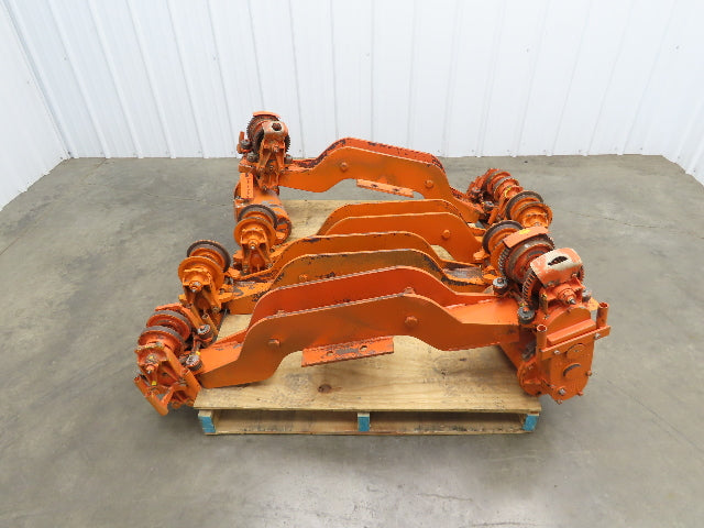 Cleveland Tramrail Bridge Crane Motorized End Truck Drive WA 5" Wheels Set of 4