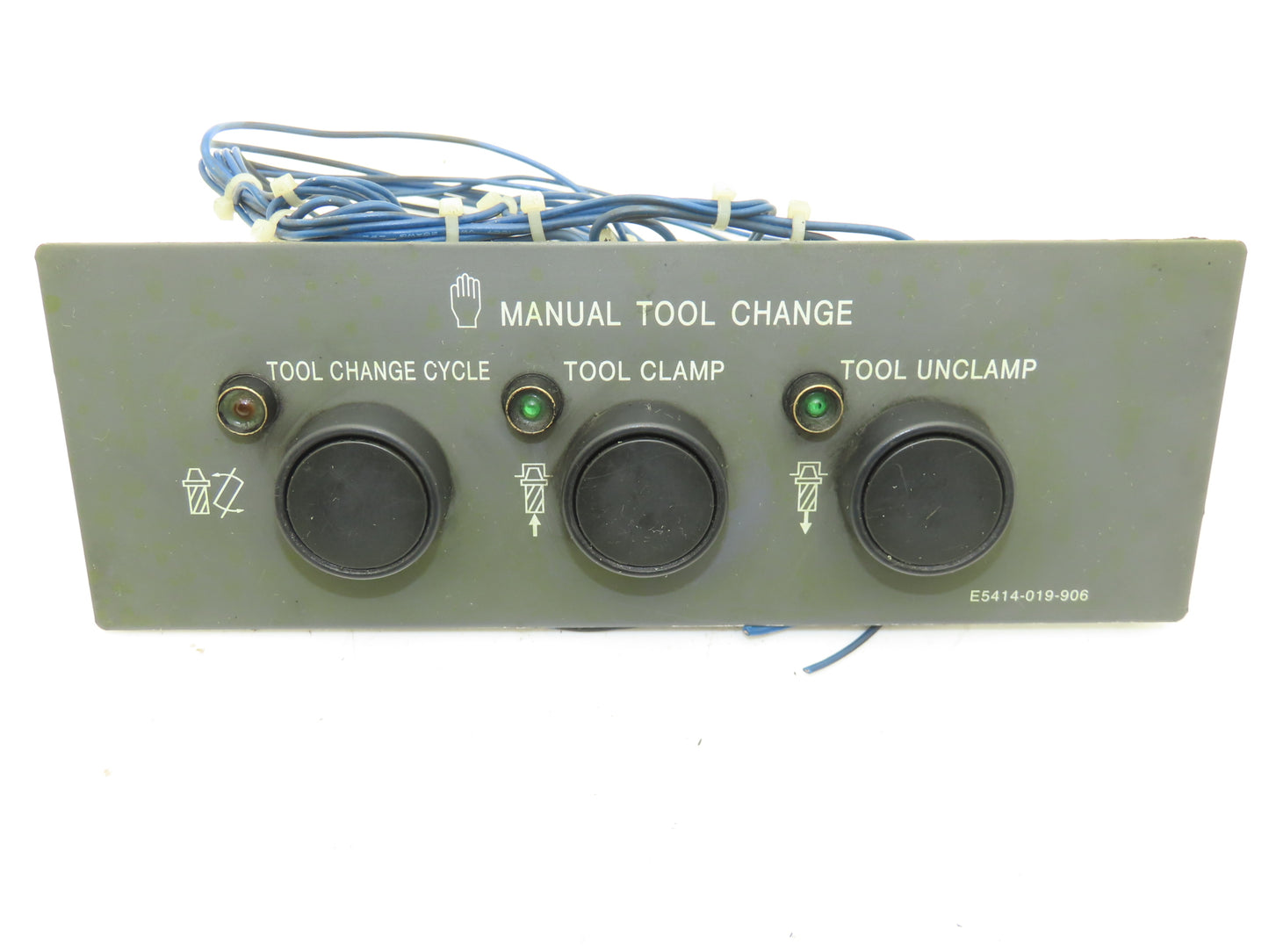 Okuma E5414-019-906 Manual Tool Change Button Control Panel Cycle Clamp Unclamp