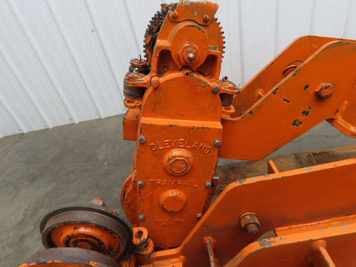 Cleveland Tramrail Bridge Crane Motorized End Truck Drive WB 6.5" Wheel Set of 4