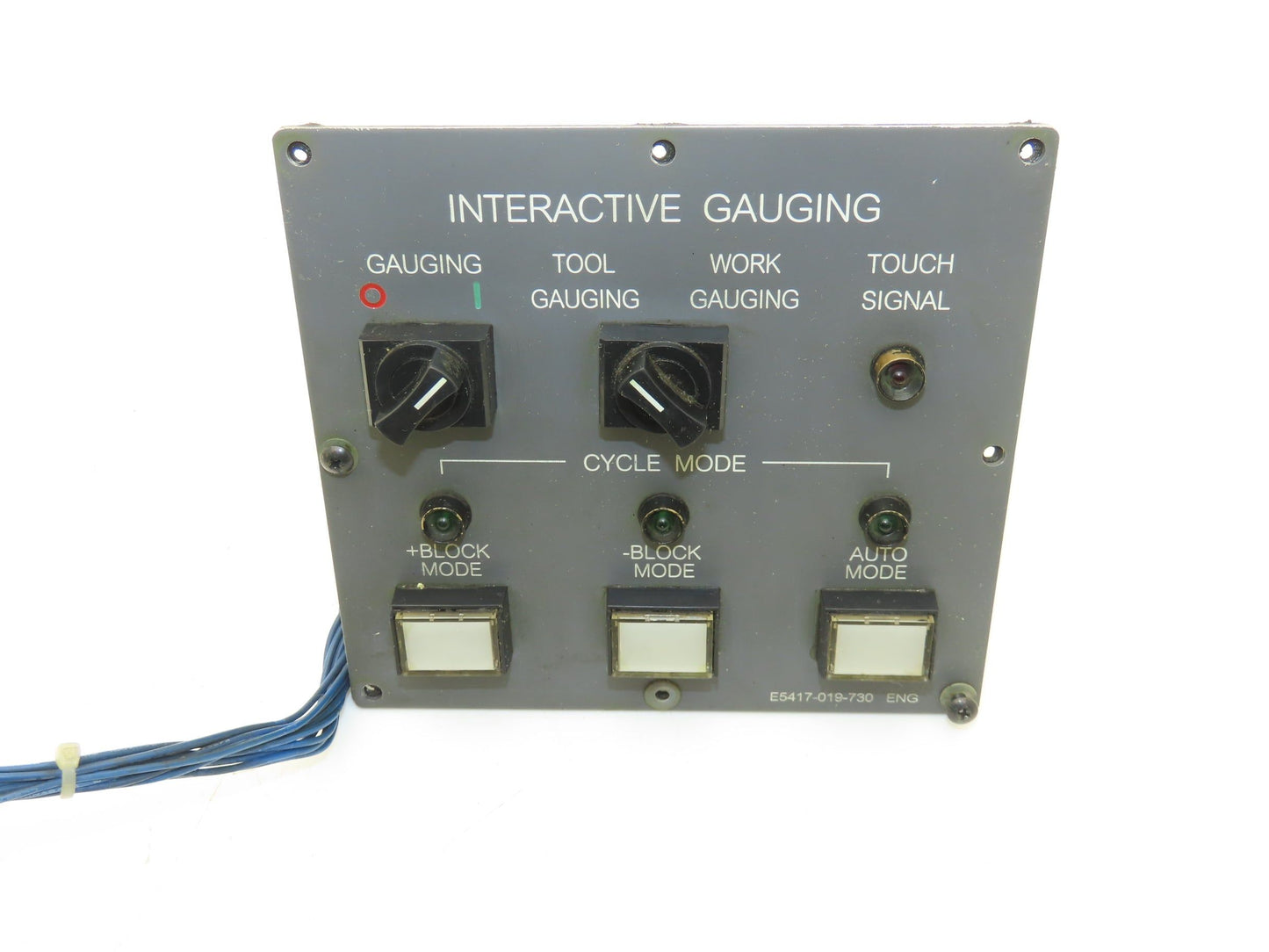 Okuma E5417-019-730 Interactive Gauging Button Control Panel Mode Block Auto