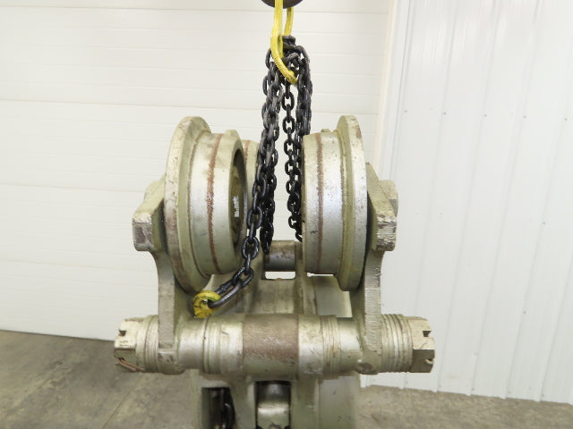 Yale LTP 3 Ton Manual Chain Fall Hoist Trolley 4-7" Beam 14' Lift Travel