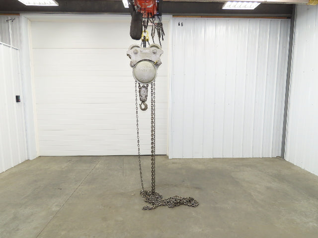 Yale LTP 3 Ton Manual Chain Fall Hoist Trolley 4-7" Beam 14' Lift Travel