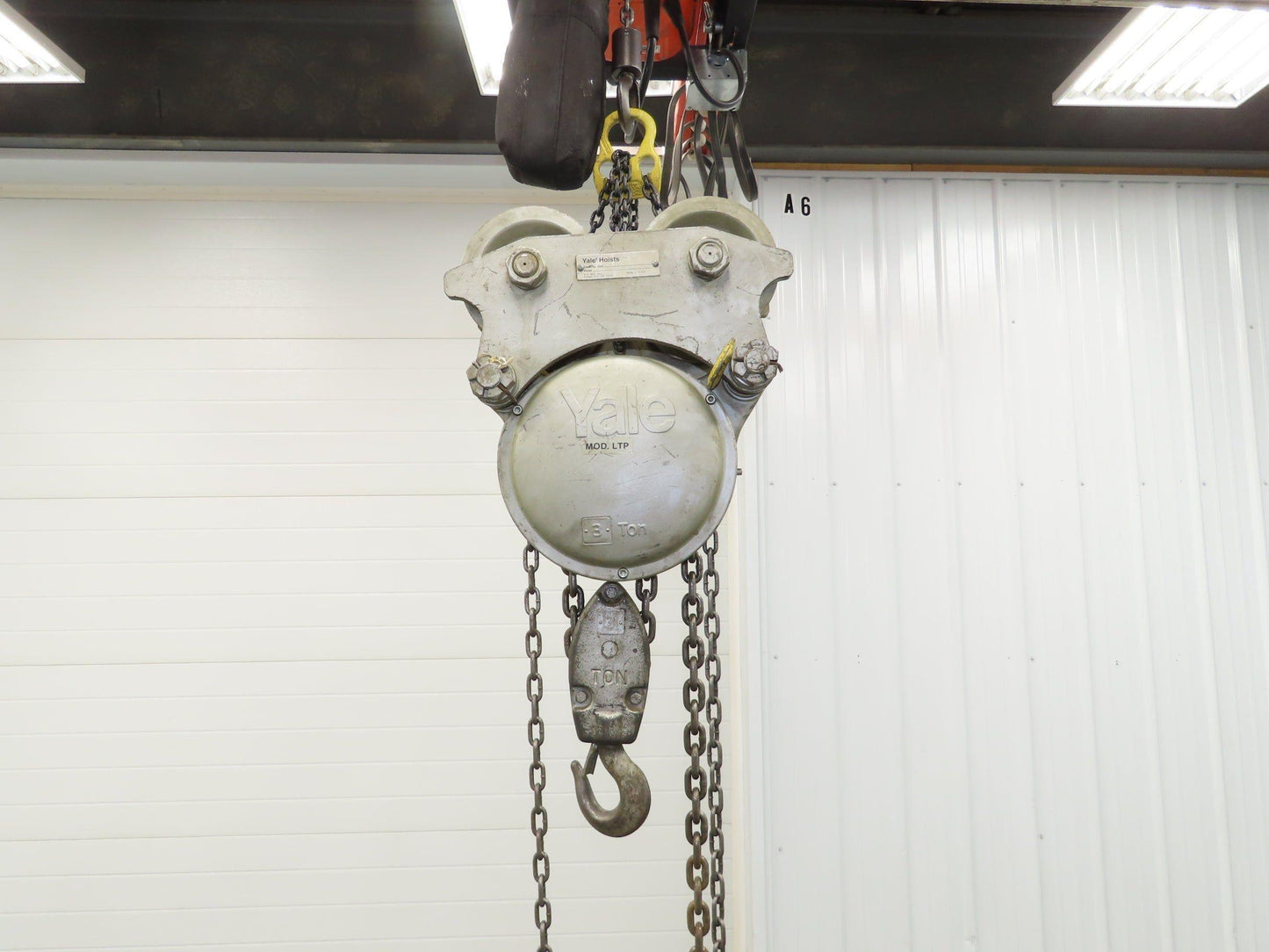 Yale LTP 3 Ton Manual Chain Fall Hoist Trolley 4-7" Beam 14' Lift Travel