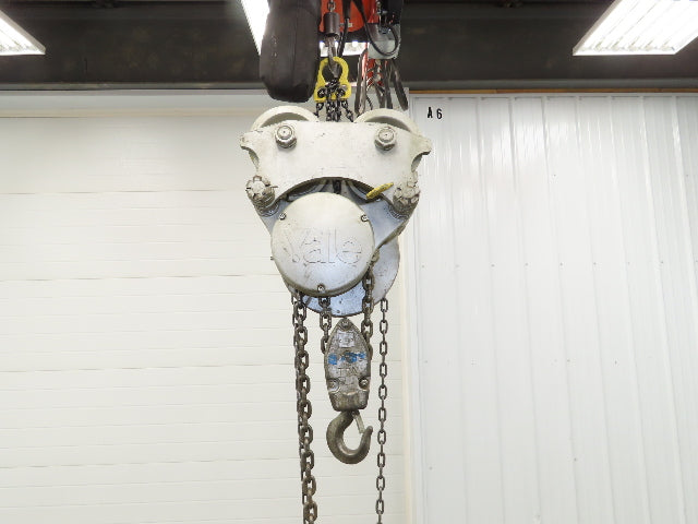 Yale LTP 3 Ton Manual Chain Fall Hoist Trolley 4-7" Beam 14' Lift Travel