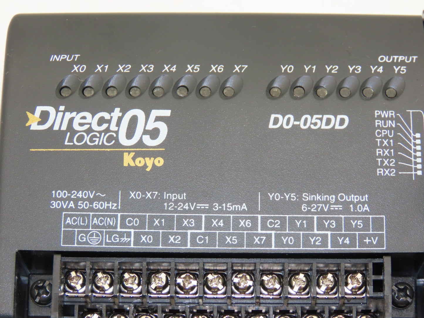 Automation Direct D0-05DD Direct Logic 05 Koyo Processor Unit 12-24V