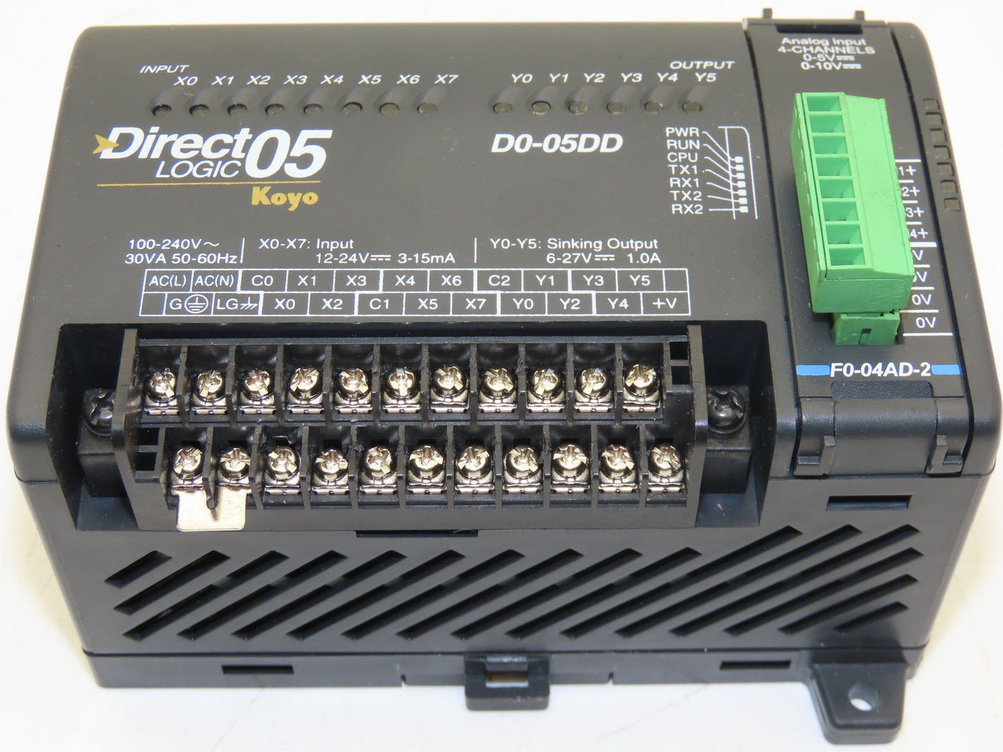 Automation Direct D0-05DD Direct Logic 05 Koyo Processor Unit 12-24V