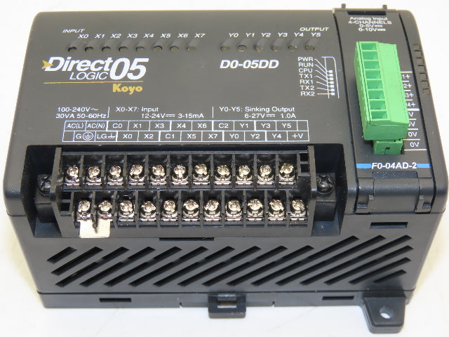 Automation Direct D0-05DD Direct Logic 05 Koyo Processor Unit 12-24V