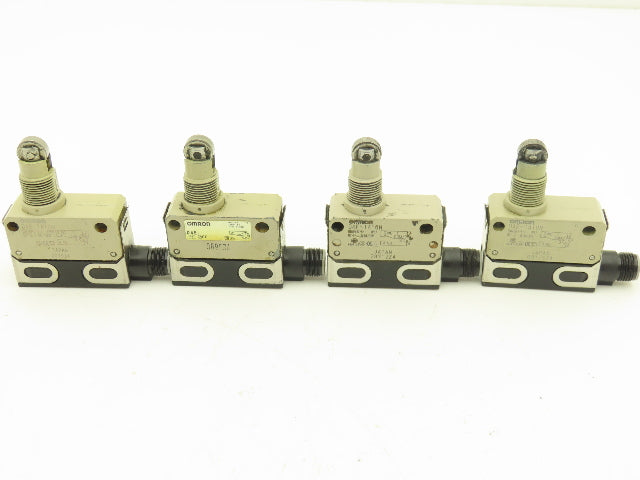 Omron D4E-1A10N Slim Compact Limit Switch Roller Plunger 0.5A 30VDC Lot of 4