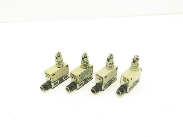 Omron D4E-1A10N Slim Compact Limit Switch Roller Plunger 0.5A 30VDC Lot of 4