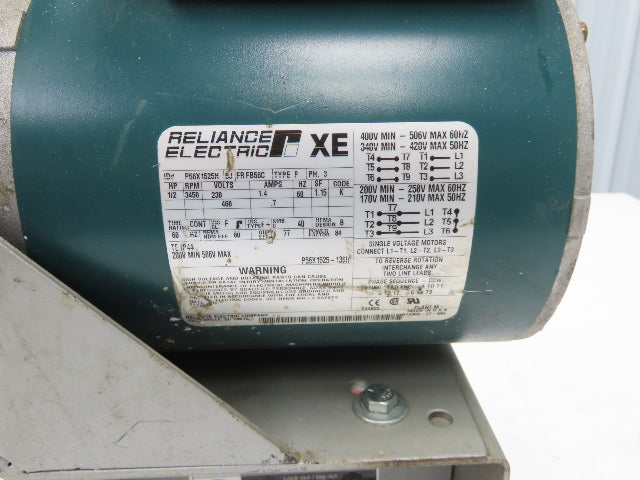 Cincinnati Fan PB-8 Centrifugal Blower 280 CFM 1/2Hp 3450rpm 230/460V 4" Outlet
