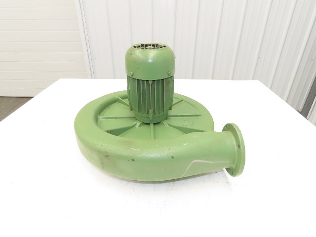 D4 Centrifugal Blower 406 CFM 3/4Hp 3410rpm 230/460V 3Ph 5-1/4" Outlet Flange