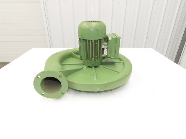 D4 Centrifugal Blower 406 CFM 3/4Hp 3410rpm 230/460V 3Ph 5-1/4" Outlet Flange