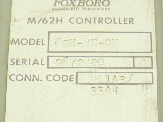 Foxboro H11A3/33A4 62H-4E-OH M/62H HMI Control Station 0 To 50 Dial