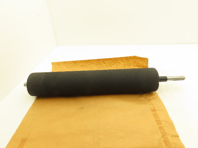Stretch Film Shrink Wrap Roller Padded Rubber Coated Roller 4"x 21" Black