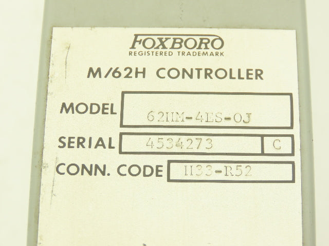 Foxboro H33-R52 62HM-4ES-OJ M/62H HMI Control Station 0 To 50 Dial
