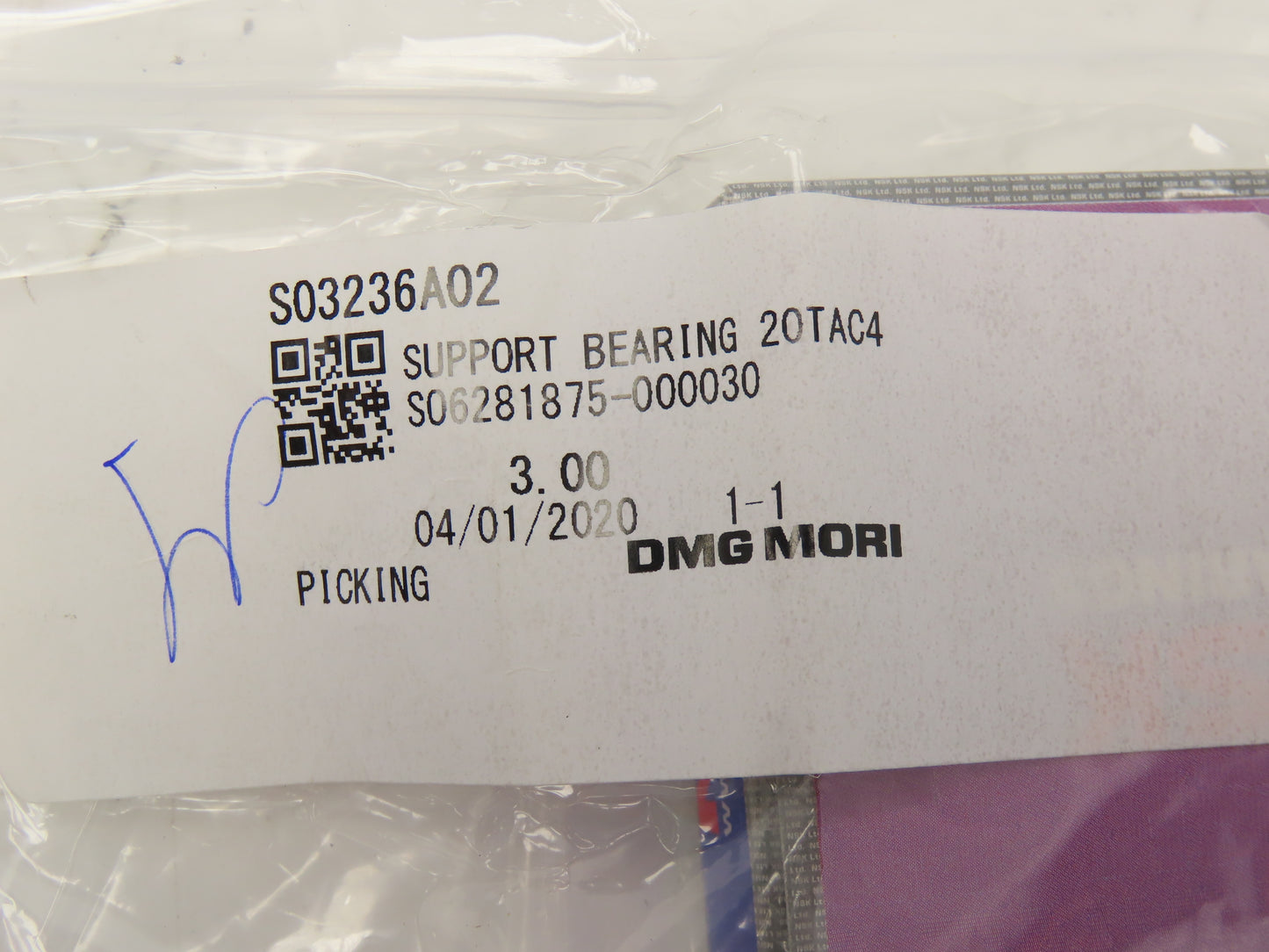 DMG Mori BS1150A01 X-Axis Ball Screw & Nut Assy 28mm Dia 3/8" Pitch 780mm OAL