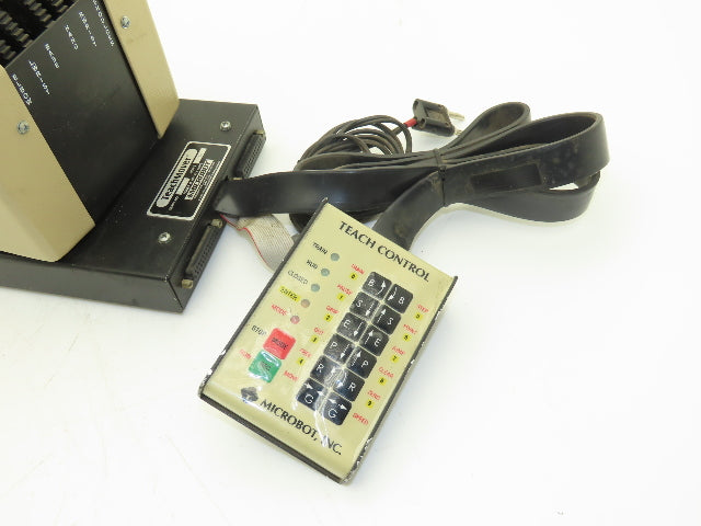 Microbot TCM Teachmover Robot With Teach Pendant Remote 12VDC