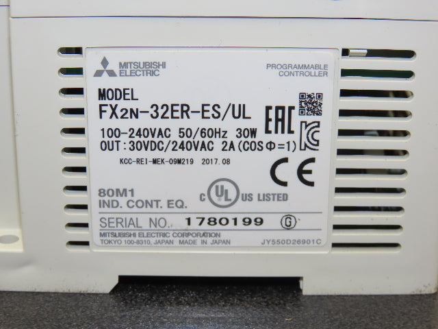 Mitsubishi Electric FX2N-32ER-ES Melsec Programmable Controller PLC Input Output
