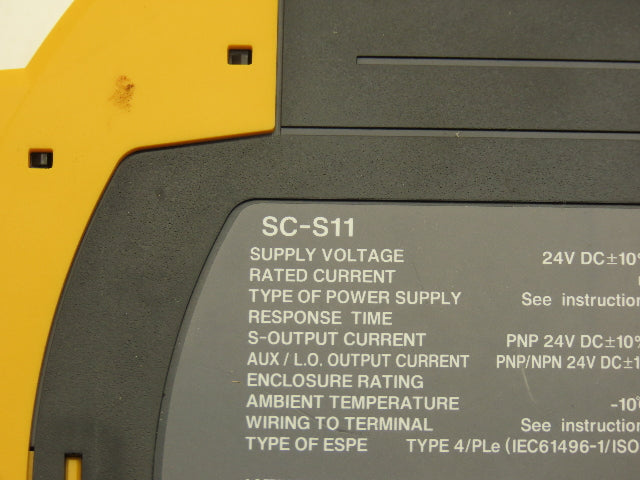 Keyence SC-S11 Safety Controller Relay 24VDC 25ms