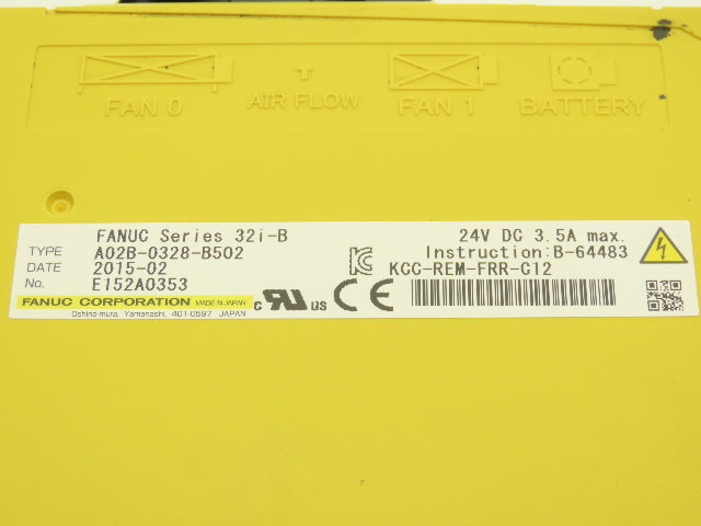 Fanuc A02B-0328-B502 HMI Display Control Panel Interface Series 32i-B